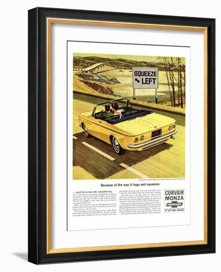 GM Chevy - Squeeze Left-null-Framed Art Print