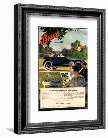 Gm-Exemplifies Buick Supremacy-null-Framed Art Print