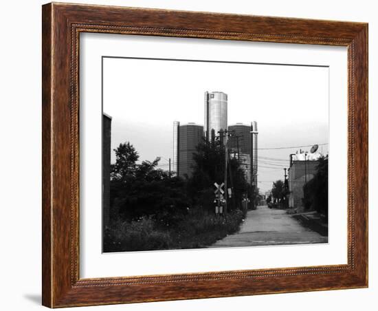 Gm Headquarters Back Side-NaxArt-Framed Art Print