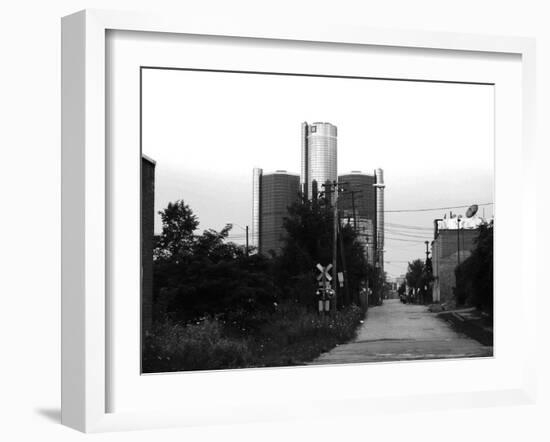 Gm Headquarters Back Side-NaxArt-Framed Art Print