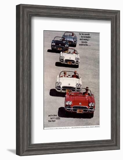 GM Imagine Owning a Corvette-null-Framed Art Print