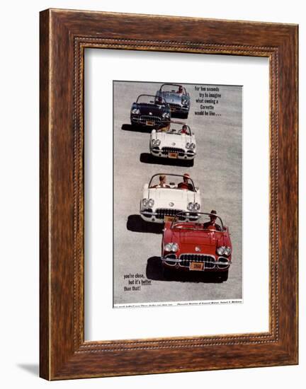 GM Imagine Owning a Corvette-null-Framed Art Print