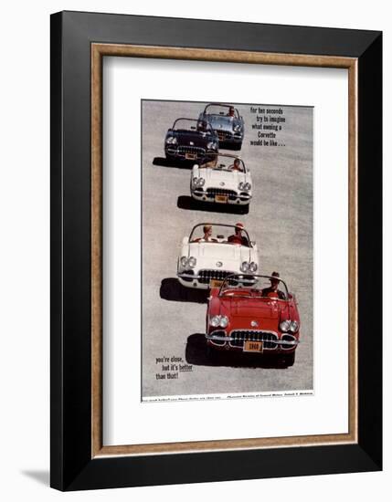 GM Imagine Owning a Corvette-null-Framed Art Print