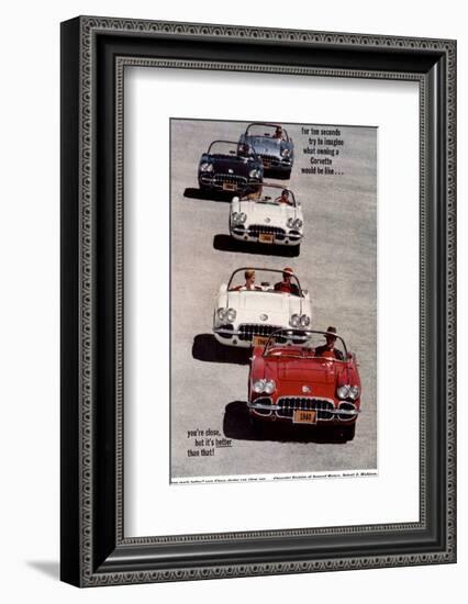 GM Imagine Owning a Corvette-null-Framed Art Print