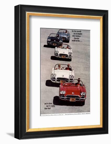 GM Imagine Owning a Corvette-null-Framed Art Print