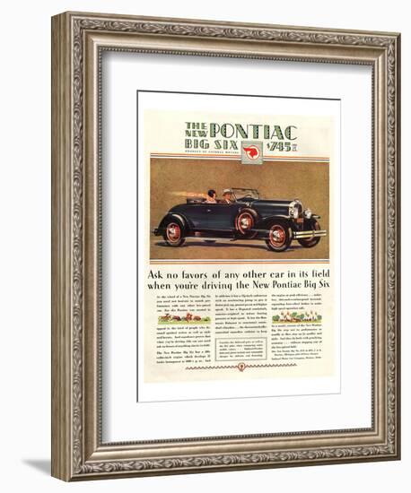GM New Pontiac Big Six-null-Framed Art Print