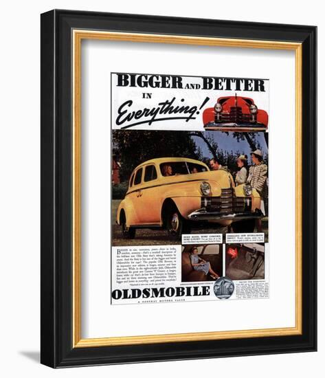 GM Oldsmobile Bigger & Better-null-Framed Premium Giclee Print