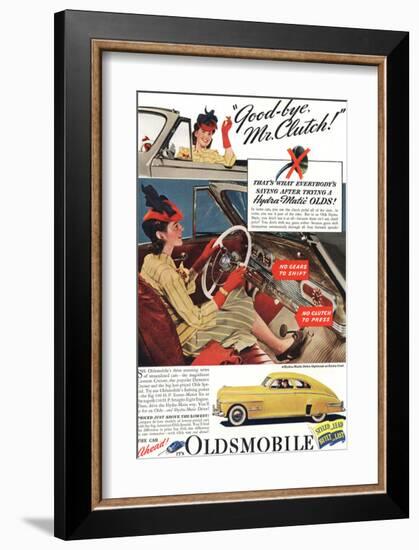 GM Oldsmobile - Bye Mr. Clutch-null-Framed Art Print