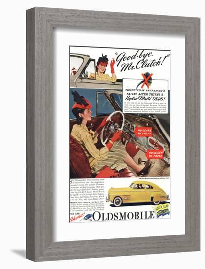 GM Oldsmobile - Bye Mr. Clutch-null-Framed Art Print