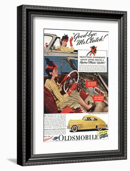 GM Oldsmobile - Bye Mr. Clutch-null-Framed Art Print