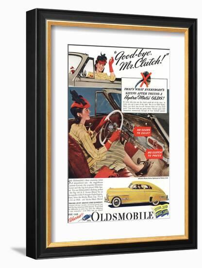 GM Oldsmobile - Bye Mr. Clutch-null-Framed Art Print