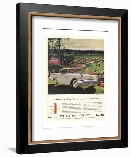 GM Oldsmobile-Check the Score-null-Framed Art Print