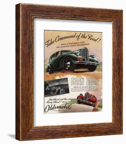 GM Oldsmobile-Command the Road-null-Framed Premium Giclee Print