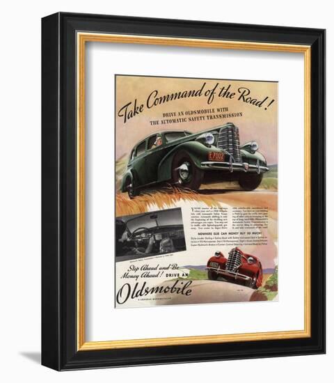 GM Oldsmobile-Command the Road-null-Framed Premium Giclee Print