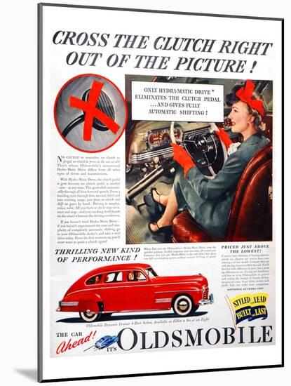 GM Oldsmobile-Cross the Clutch-null-Mounted Art Print