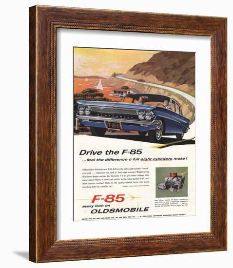 GM Oldsmobile - Drive the F-85-null-Framed Art Print