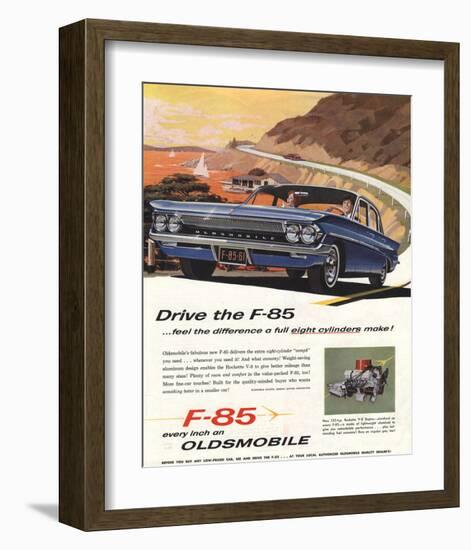 GM Oldsmobile - Drive the F-85-null-Framed Art Print