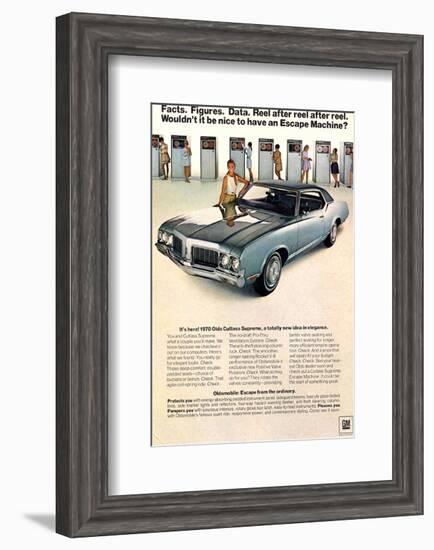 GM Oldsmobile - Escape Machine-null-Framed Art Print