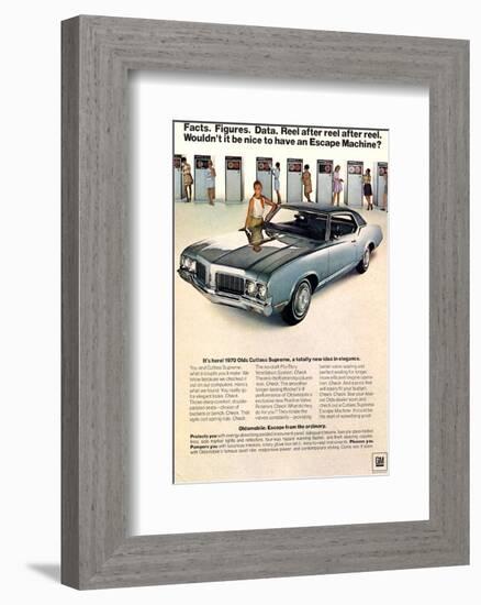 GM Oldsmobile - Escape Machine-null-Framed Art Print