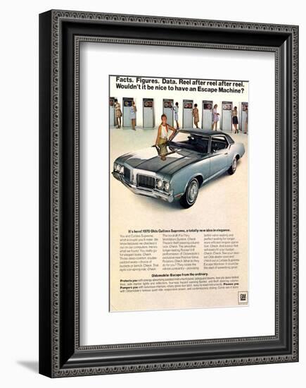 GM Oldsmobile - Escape Machine-null-Framed Art Print