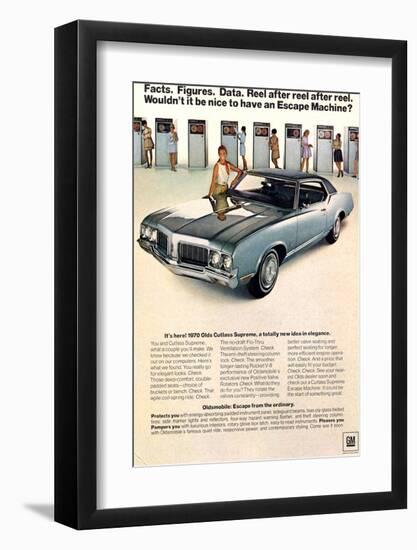 GM Oldsmobile - Escape Machine-null-Framed Art Print