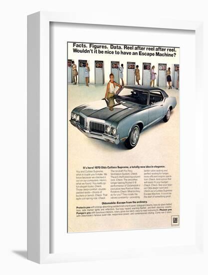 GM Oldsmobile - Escape Machine-null-Framed Art Print