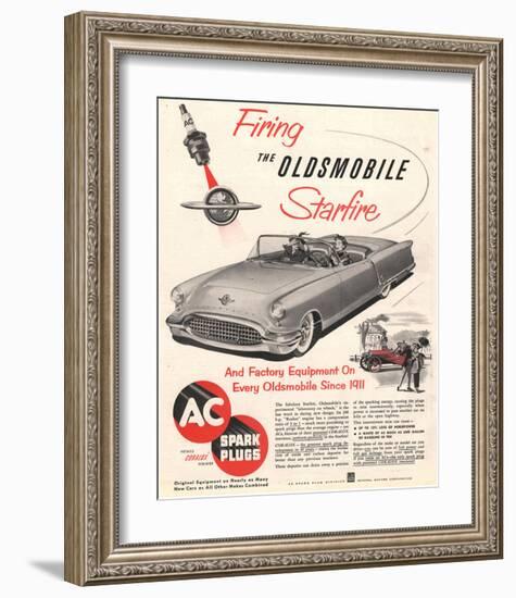 GM Oldsmobile-Firing Starfire-null-Framed Art Print