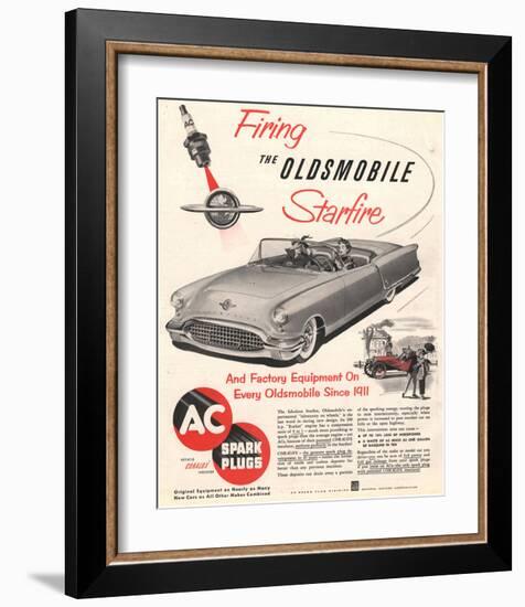 GM Oldsmobile-Firing Starfire-null-Framed Art Print