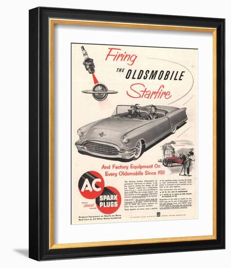 GM Oldsmobile-Firing Starfire-null-Framed Art Print