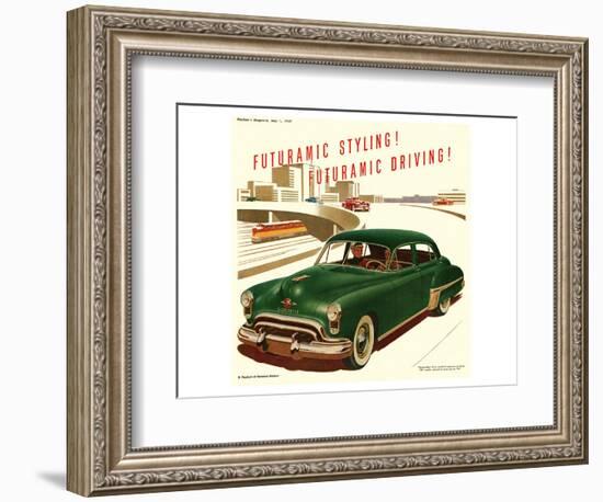 GM Oldsmobile-Futuramic Styling-null-Framed Premium Giclee Print