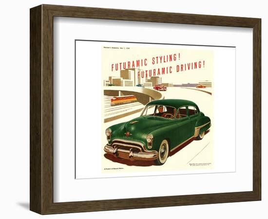 GM Oldsmobile-Futuramic Styling-null-Framed Premium Giclee Print