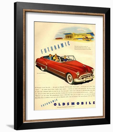 GM Oldsmobile - Futuramic-null-Framed Art Print