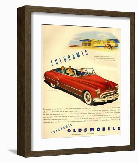 GM Oldsmobile - Futuramic-null-Framed Art Print