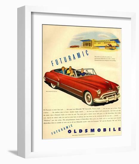 GM Oldsmobile - Futuramic-null-Framed Art Print