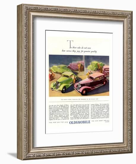 GM Oldsmobile-Genuine Quality-null-Framed Art Print