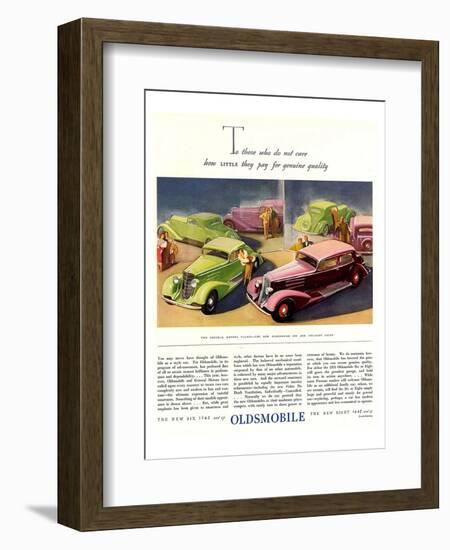 GM Oldsmobile-Genuine Quality-null-Framed Art Print