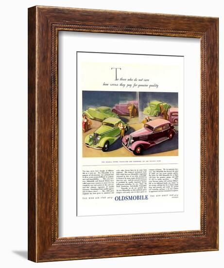 GM Oldsmobile-Genuine Quality-null-Framed Art Print