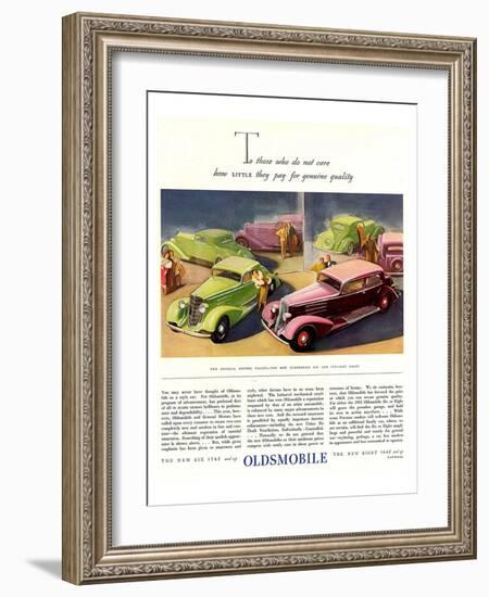 GM Oldsmobile-Genuine Quality-null-Framed Art Print