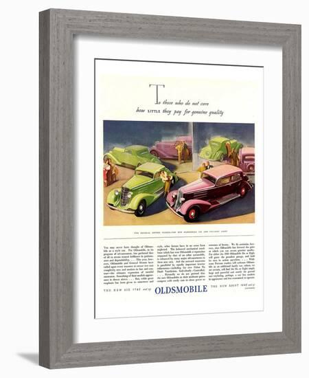 GM Oldsmobile-Genuine Quality-null-Framed Art Print