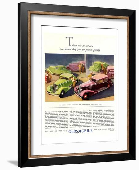 GM Oldsmobile-Genuine Quality-null-Framed Art Print