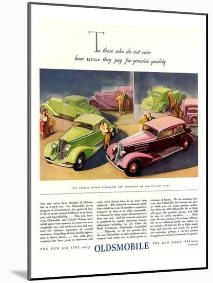 GM Oldsmobile-Genuine Quality-null-Mounted Art Print