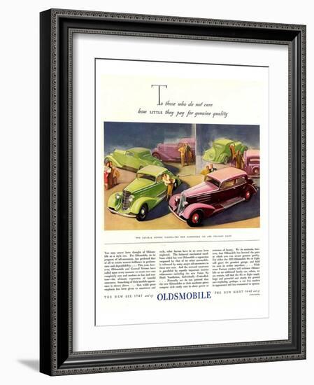 GM Oldsmobile-Genuine Quality-null-Framed Art Print