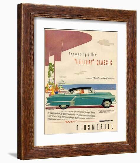 GM Oldsmobile-Holidy Classic98-null-Framed Art Print