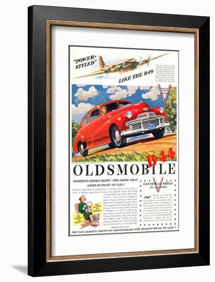 GM Oldsmobile - Like the B-19-null-Framed Art Print