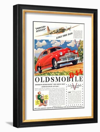 GM Oldsmobile - Like the B-19-null-Framed Art Print