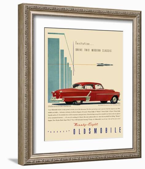 GM Oldsmobile - Modern Classic-null-Framed Art Print