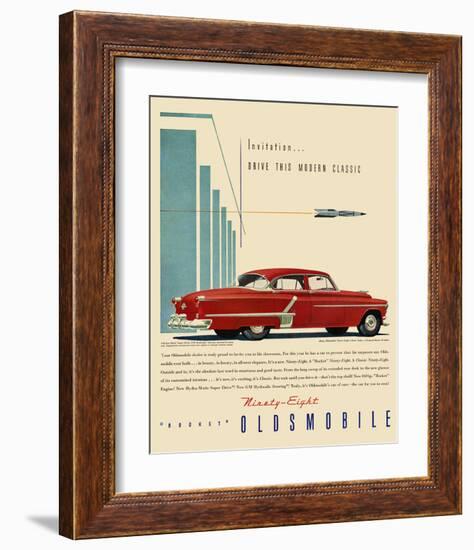 GM Oldsmobile - Modern Classic-null-Framed Art Print