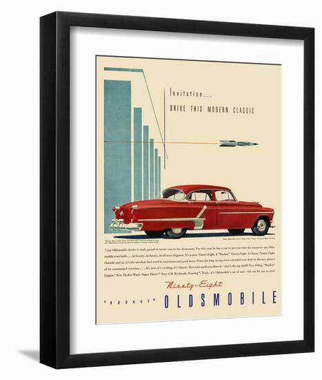 GM Oldsmobile - Modern Classic-null-Framed Art Print