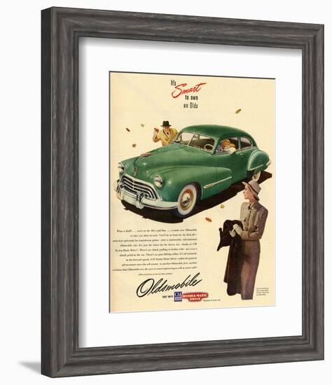 GM Oldsmobile - Own An Olds-null-Framed Art Print