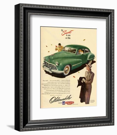 GM Oldsmobile - Own An Olds-null-Framed Art Print